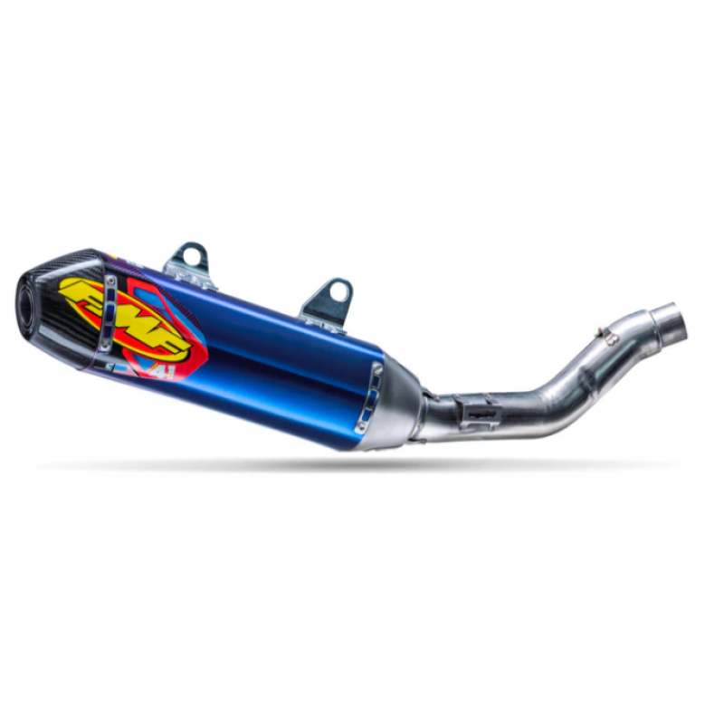 FMF Racing 25+ Kawasaki KX250F Anodized Titanium Factory 4.1 RCT Slip-On Muffler w/ R. Carbon Cap