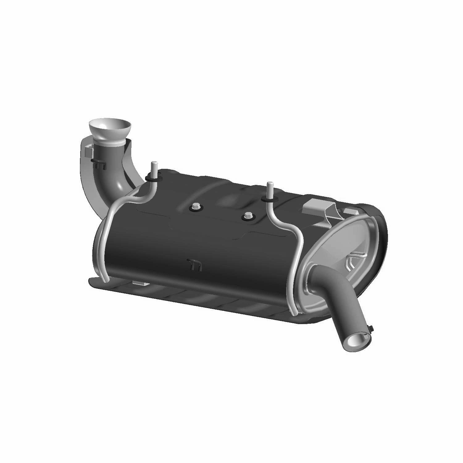 Polaris RZR Silencer Assembly, Genuine OEM Part 1263093, Qty 1
