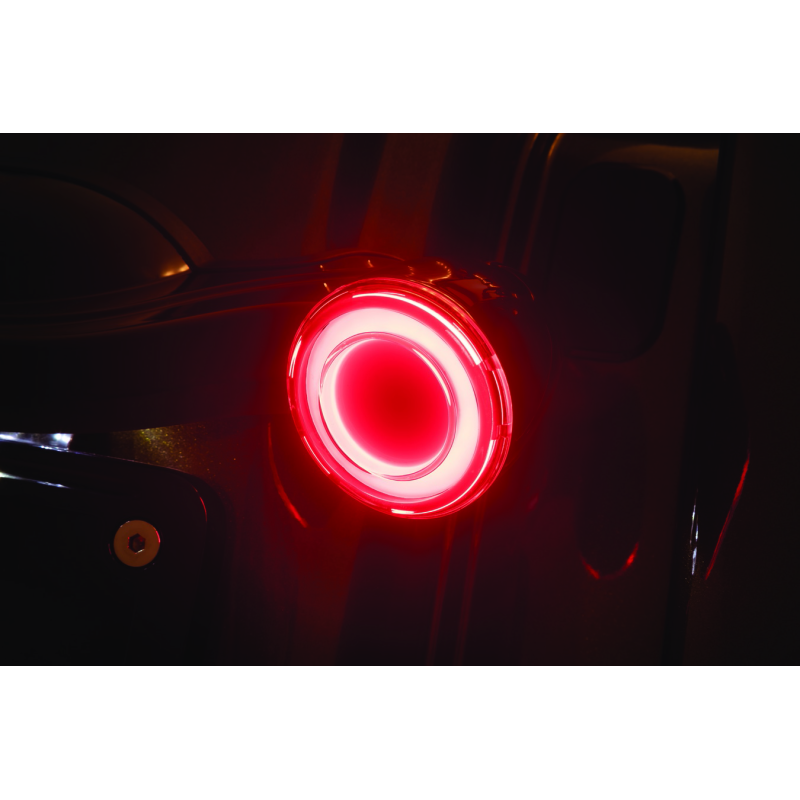 Kuryakyn Tracer L.E.D. Turn Signal Inserts Red/Red Smoke Lens Rear