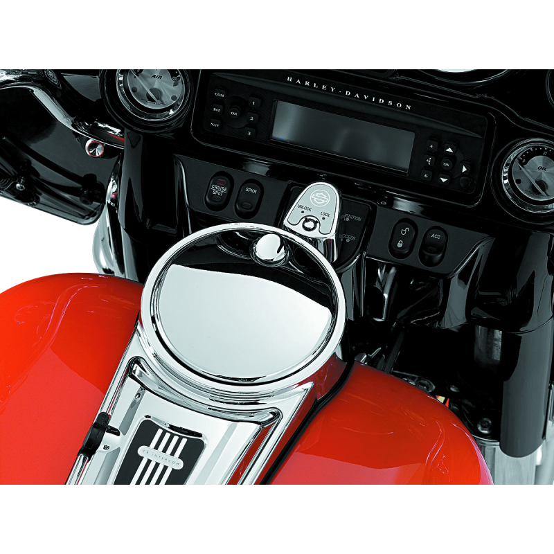 Kuryakyn Push-Button Fuel Door Latch Chrome