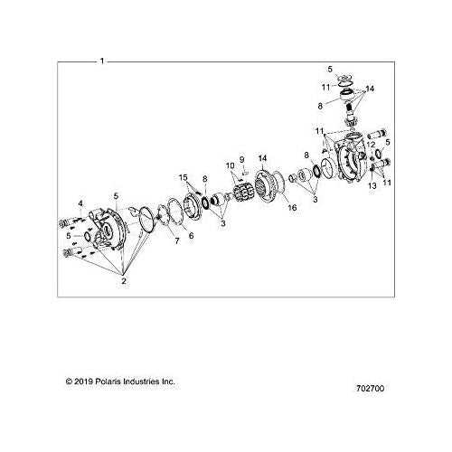 Polaris RZR Bearings, Genuine OEM Part 3236206, Qty 1