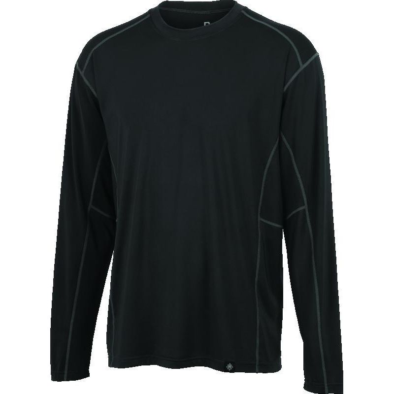 FIRSTGEAR Base Layer Shirt Lightweight Long-Sleeve Dark Grey - Medium