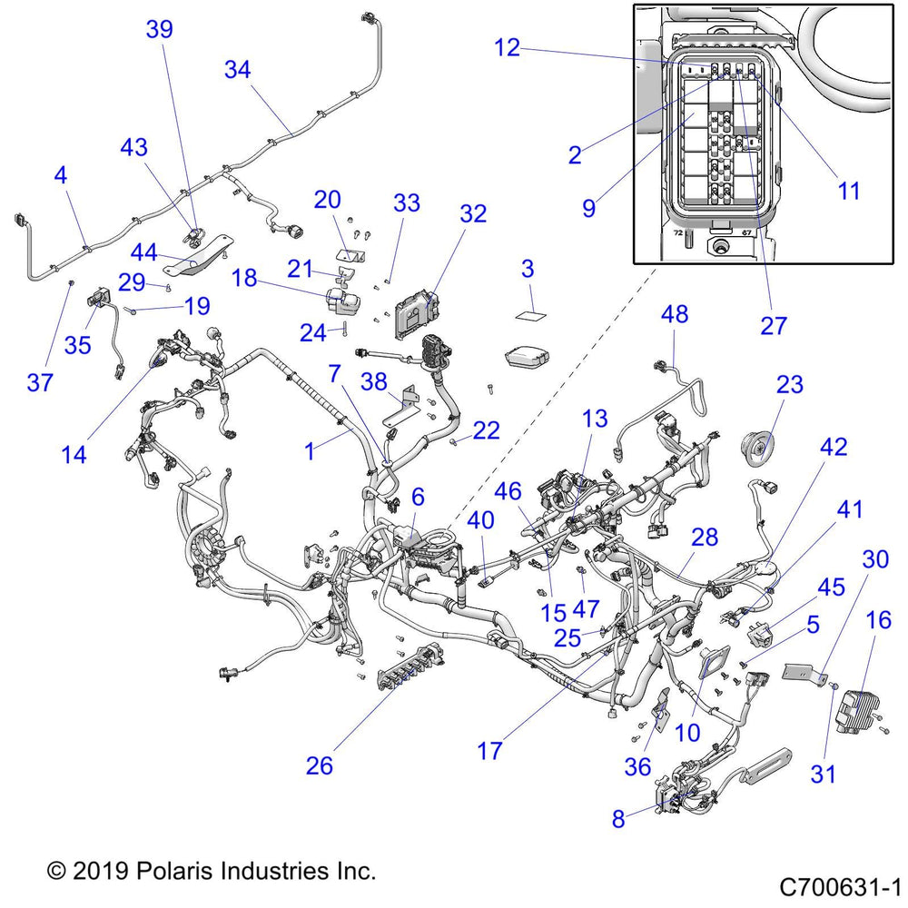 
                      
                        Polaris Ranger Harness, Ranger LE, Genuine OEM Part 2414667, Qty 1
                      
                    
