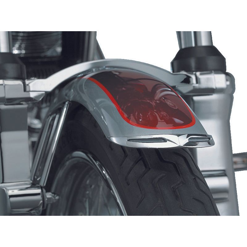 Kuryakyn Fender Tip Front Leading Edge Most Narrow FXST XL Dyna Models Chrome