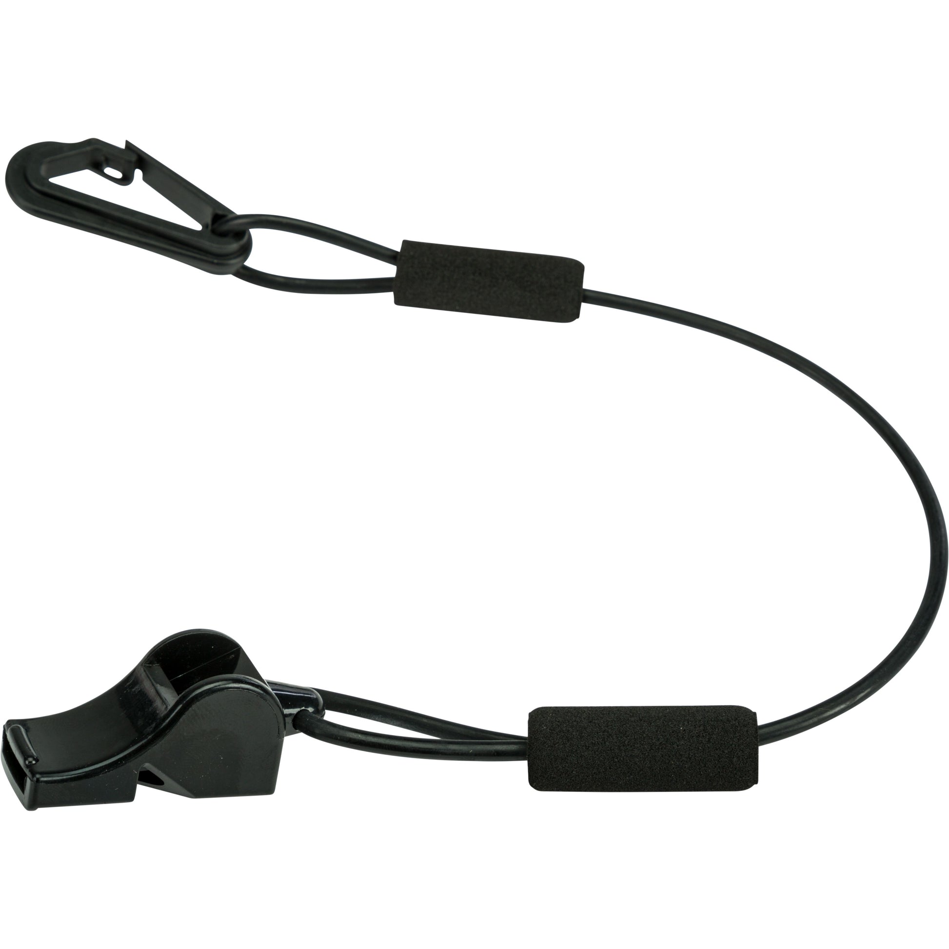 Floating Whistle W/Lanyard (Black)