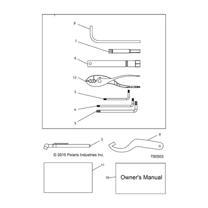Polaris Ranger MAN-OWN, 20 RNG 570 CLSSC/CREW, Genuine OEM Part 9929907, Qty 1