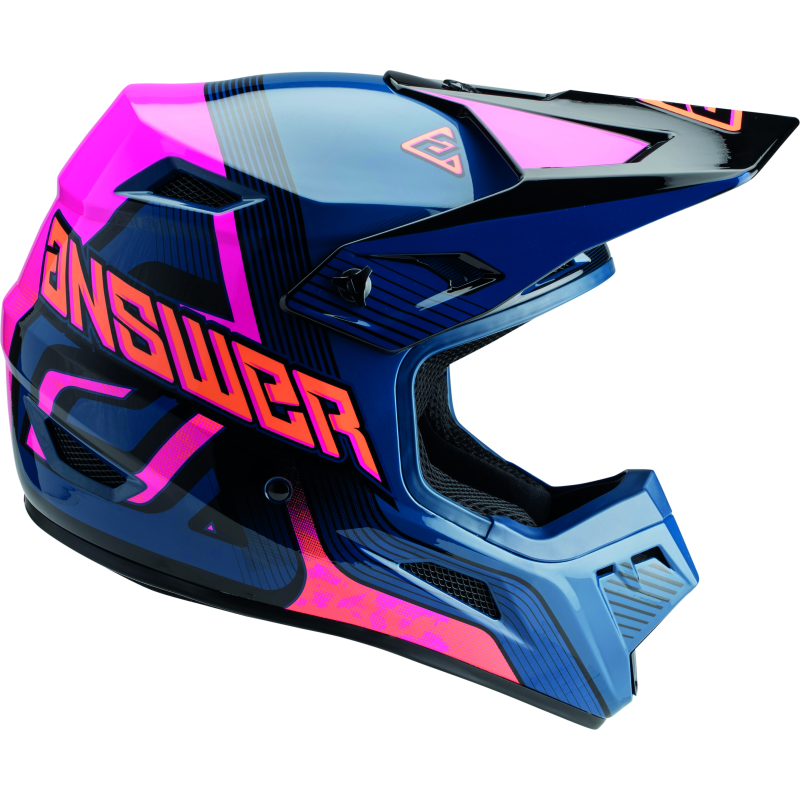 
                      
                        Answer AR1 Vendetta Helmet Dark Blue/Rhodamine/Orange Youth - Small
                      
                    