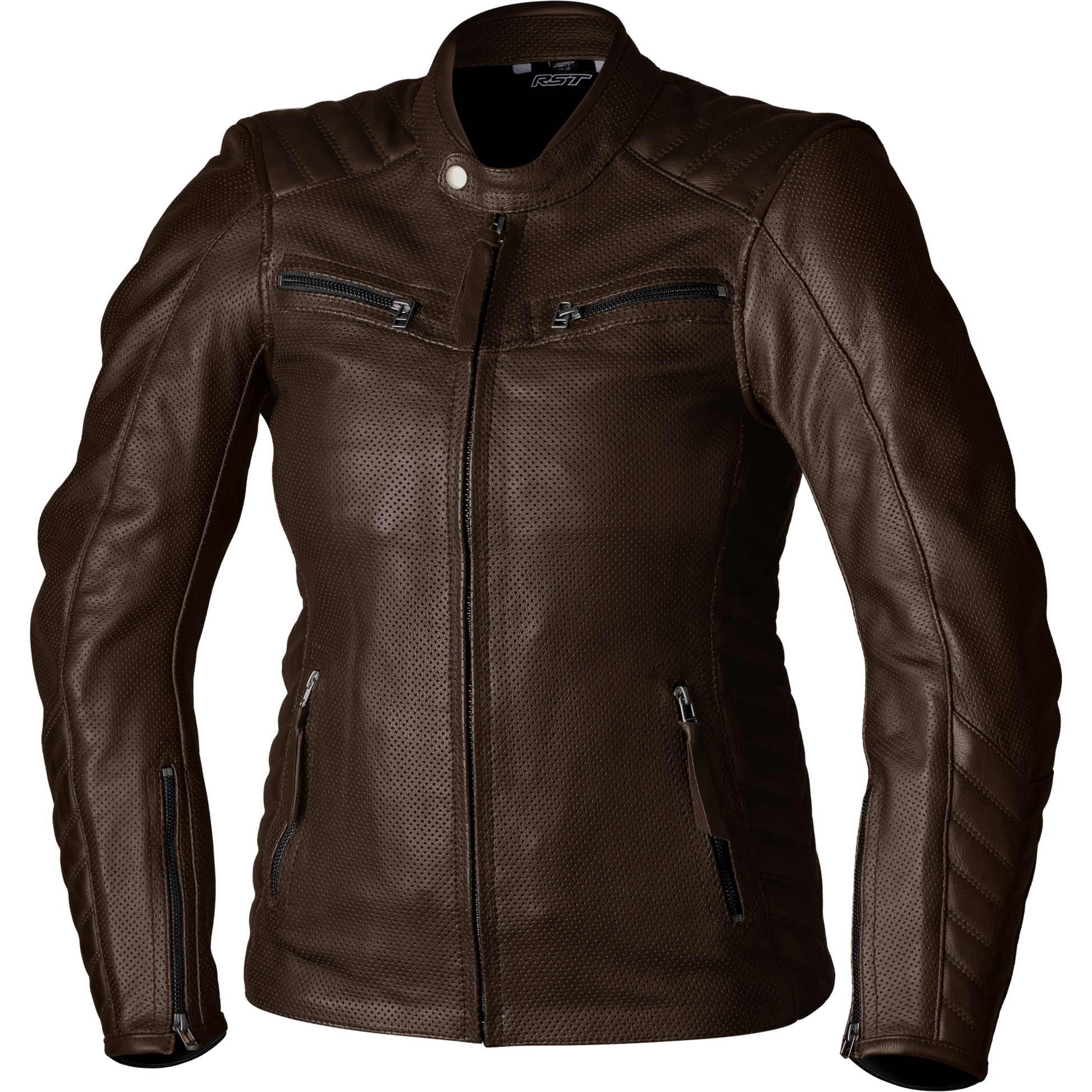 Ladies Roadster Air Ce Jacket Brown Leather Lg
