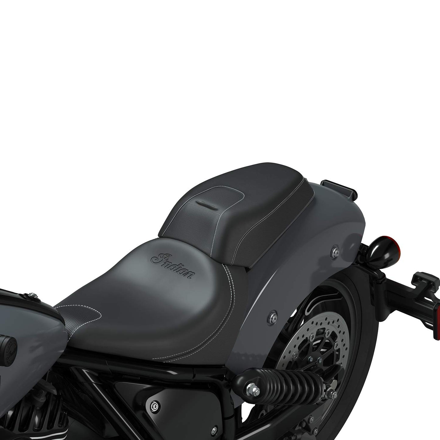 Indian Motorcycle Pillion Passenger Seat, Black Vinyl  - 2884644-VBA