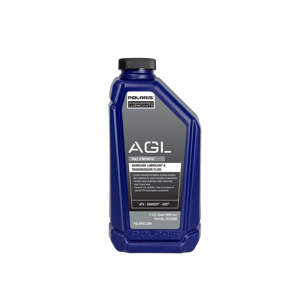 
                      
                        Polaris AGL Transmission Fluid and Gearcase Lubricant Full Synthetic for Off Road Vehicles with 4 Stroke Engine, Motor Oils for ATV UTV SxS Maintenance, 1 Quart, Qty 1-2878068
                      
                    