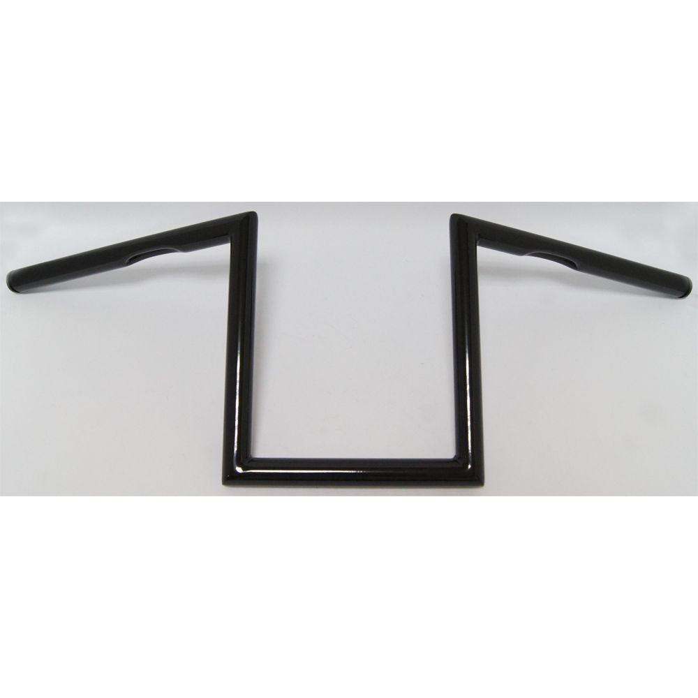1" Z Bar Dimpled 10" Gloss Black
