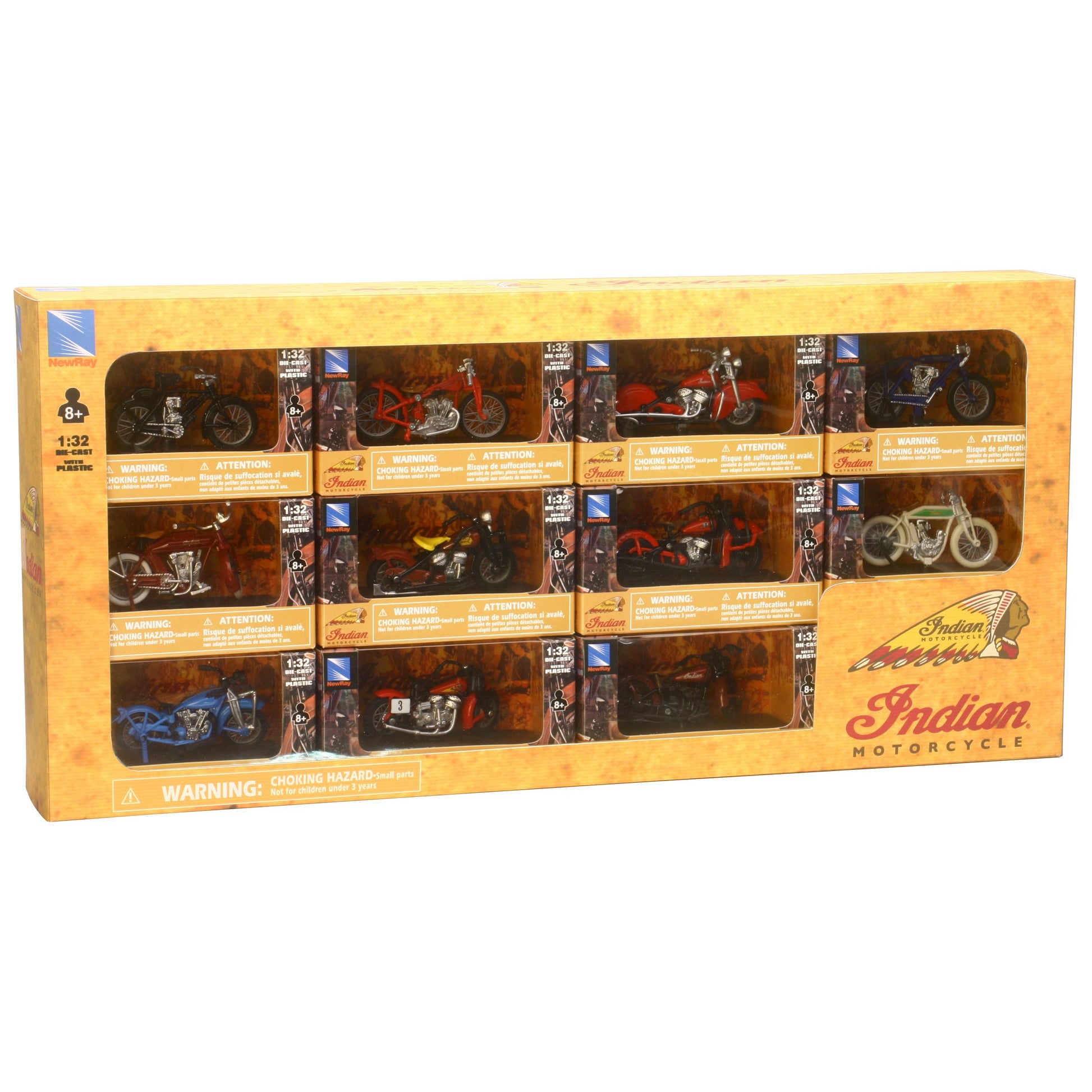 Replica 1:32 Sport Scout Set 11/Pc Assorted Indian Models