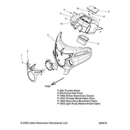Indian Motorcycle Storage Door Pin, Genuine OEM Part 5140216, Qty 1