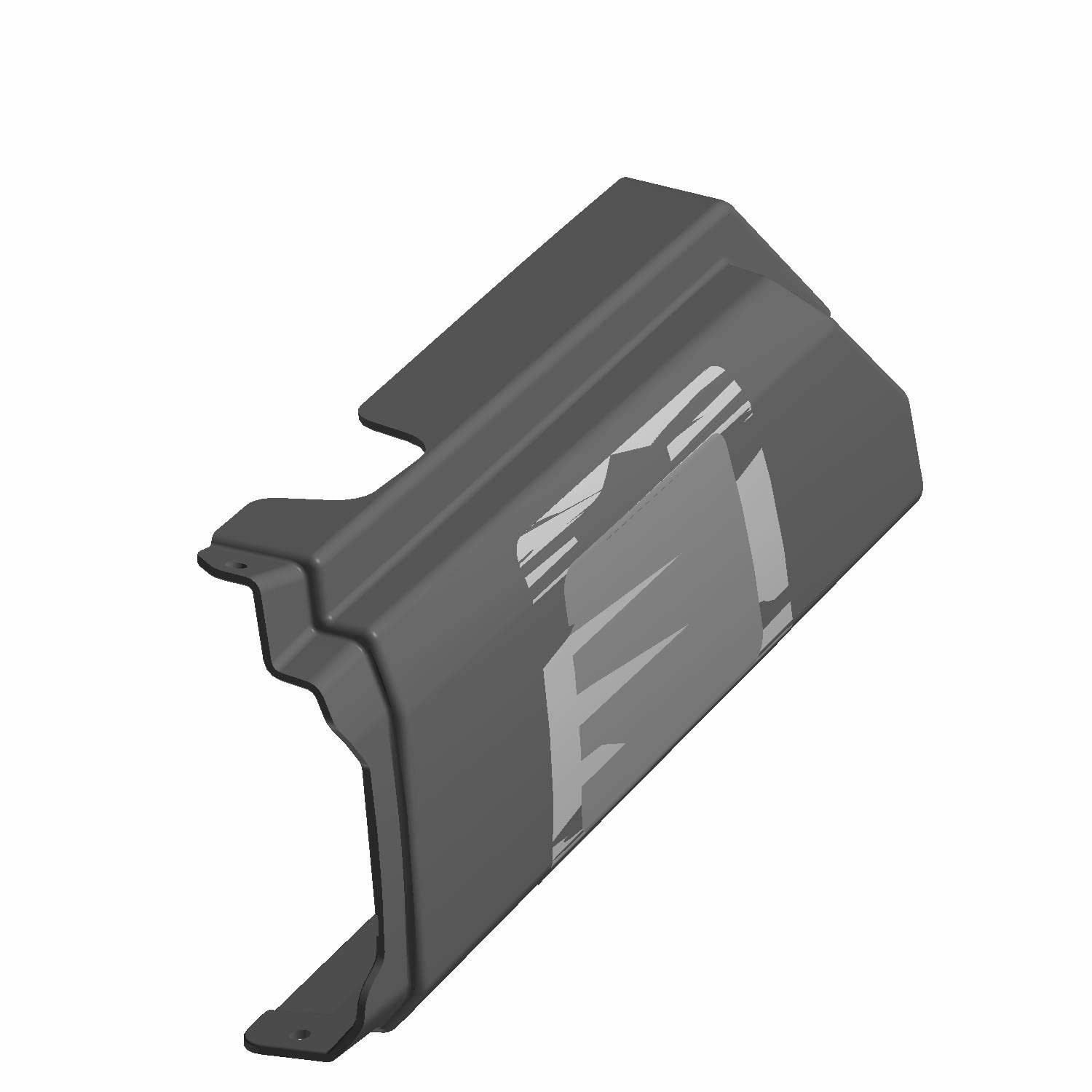 Polaris Off Road Fender, Rear, Upper, Left Side, Gloss Black, Genuine OEM Part 2635503-070, Qty 1