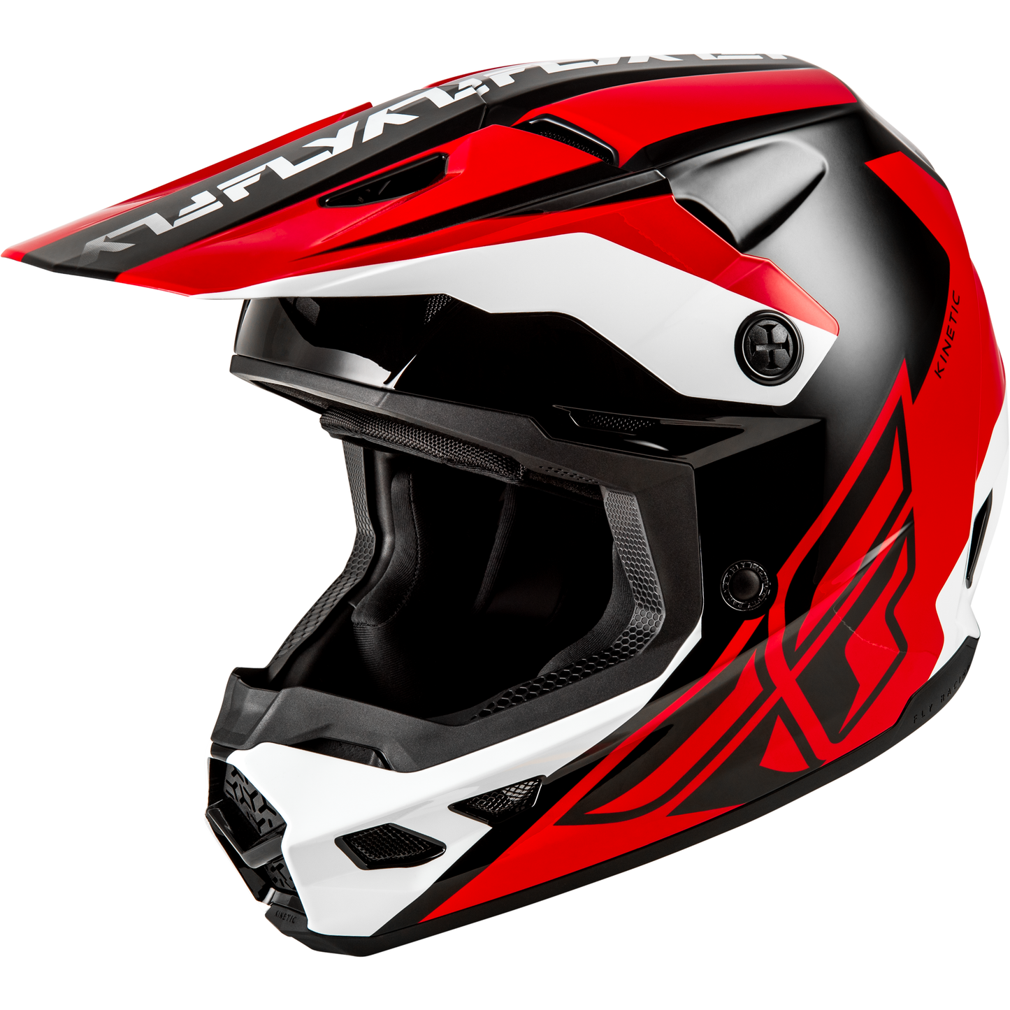 Kinetic Crest Helmet Red/Black/White Md
