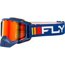 Zone Snow Goggle Navy/White W/ Red Mirror/Amber Lens