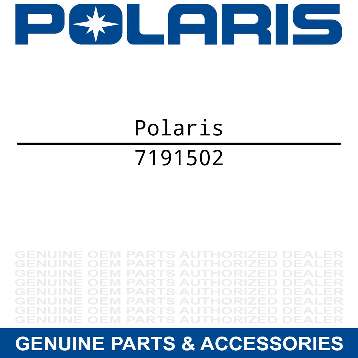 Polaris Ranger 570" Fender Decal, Front, Left, Genuine OEM Part 7191502, Qty 1