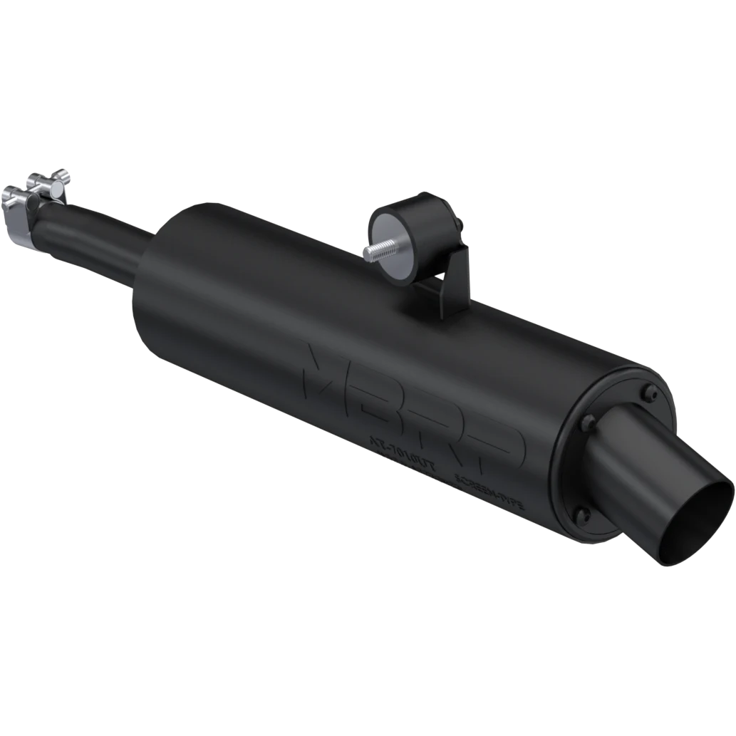 Single Slip On System W/ Utility Muffler Blk Can
