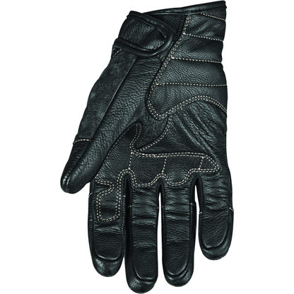 Speed and Strength Rust and Redemption Leather Gloves Black - Small