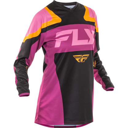 Women's F 16 Jersey Black/Mauve/Yellow 2x