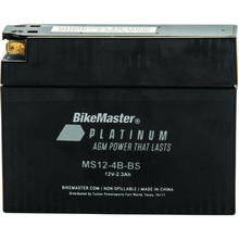 BikeMaster AGM Battery - MS12-4B-BS