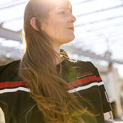 Indian Motorcycle Women's Script Shop Shirt, Black - 2862777