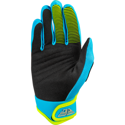 Youth F 16 Gloves Blue/Hi Vis Ys
