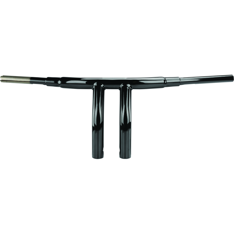 Bikers Choice Black 10.5 Inch Pullback 1.5 Inch Fat Riser Tbar Handlebar Throttle By Wire Custom