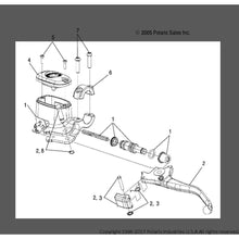 Polaris ATV Master Cylinder Assembly, Genuine OEM Part 2205641, Qty 1