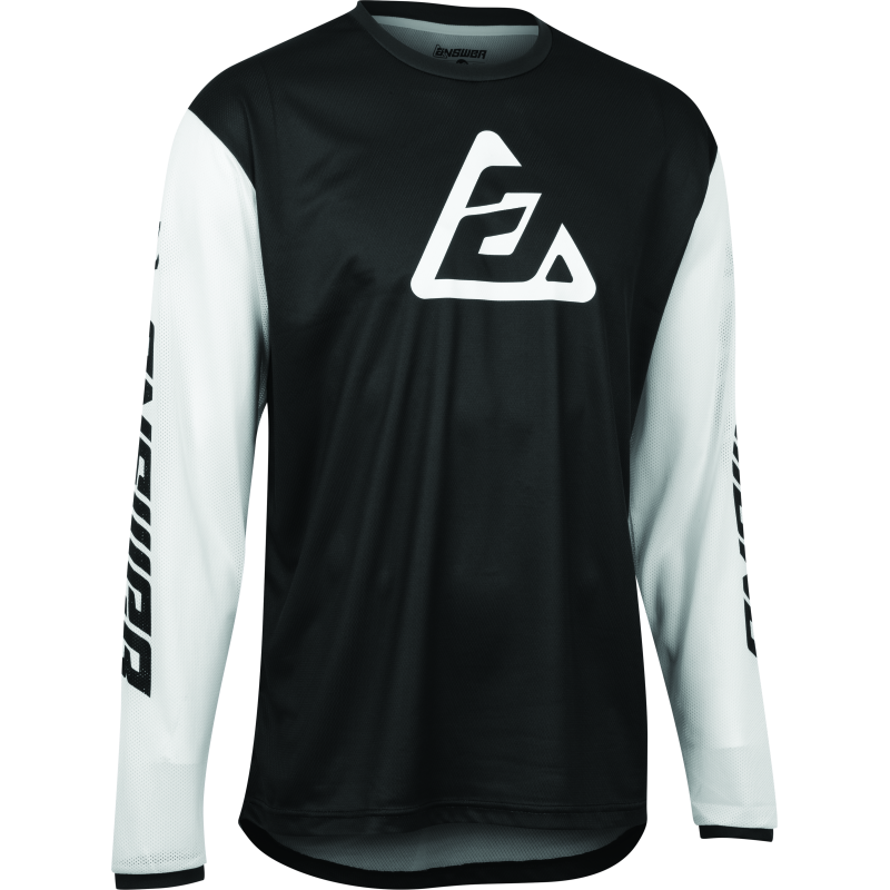 Answer Arkon Bold Jersey Black/White Youth - Large