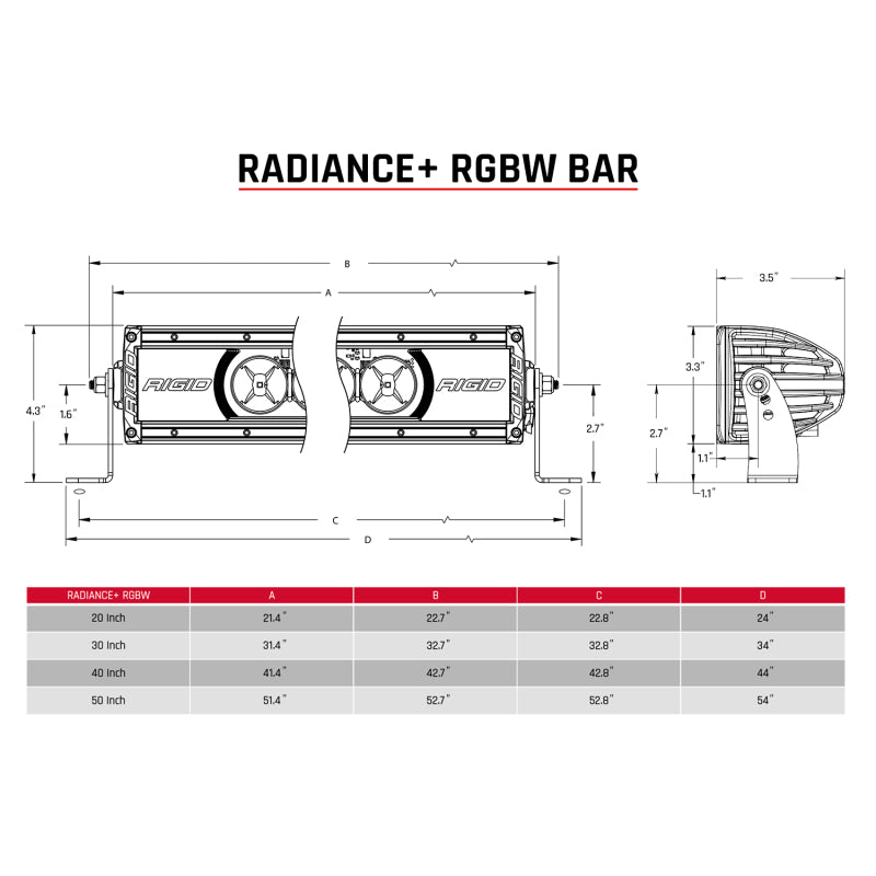 
                      
                        Rigid Industries Radiance+ 30in. RGBW Light Bar
                      
                    