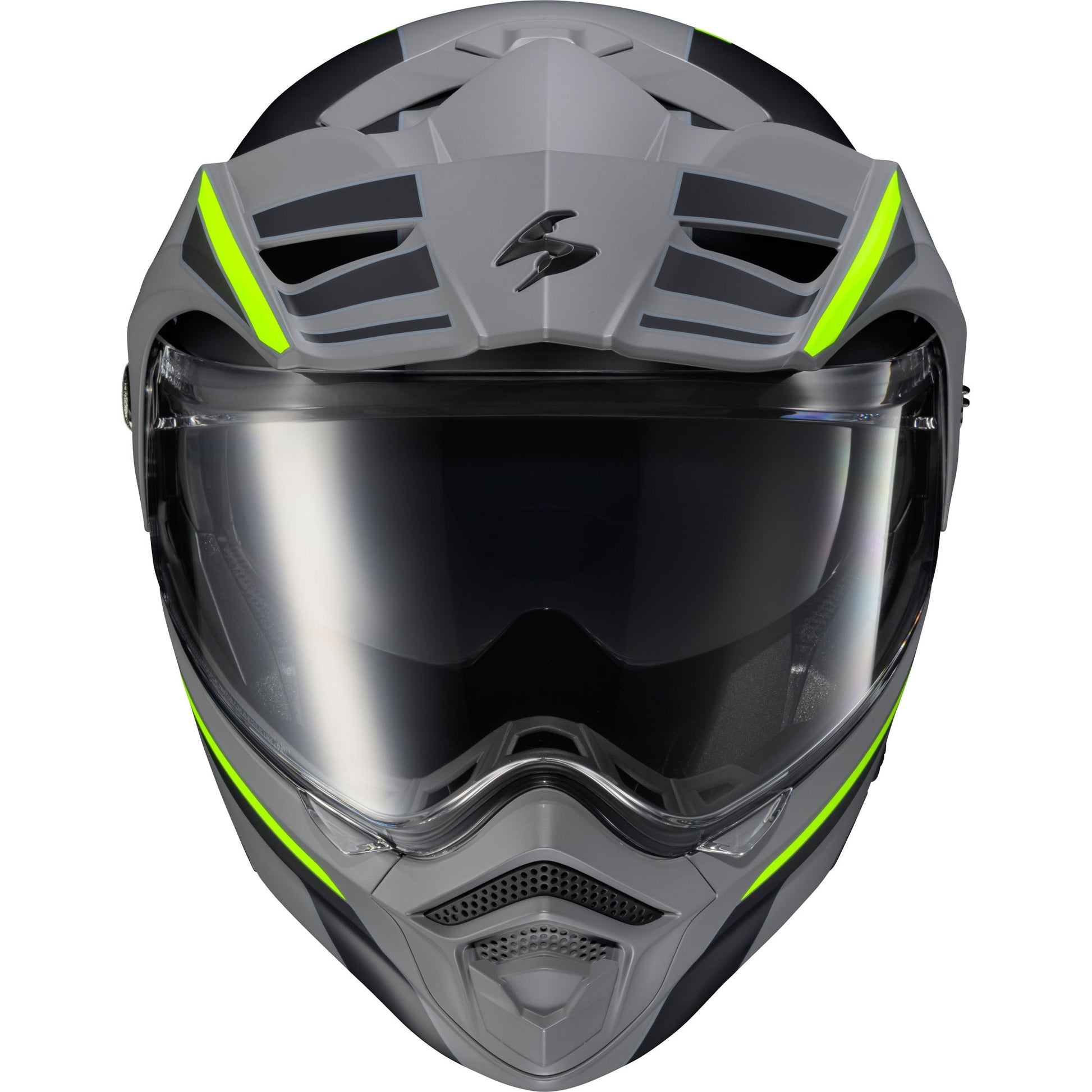 Exo At960 Modular Helmet Monk Grey/Hi Viz Md