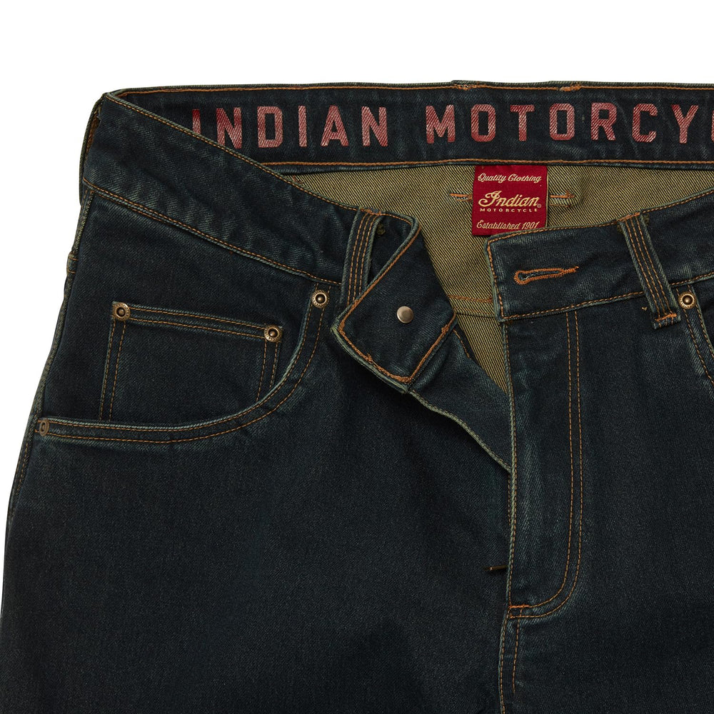 Indian Motorcycle Men's Riding Jean, Blue - 36 x 34-28333953634