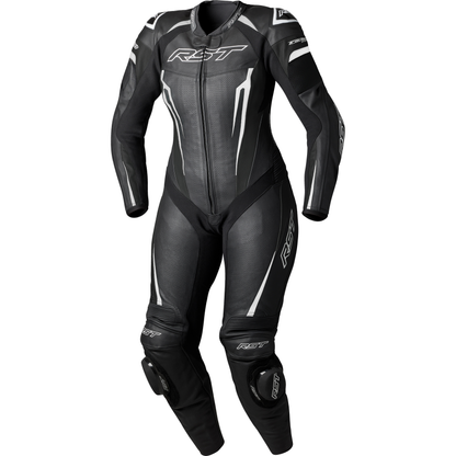 Womens Tractech Evo D3o Suit Black/White Leather Lg