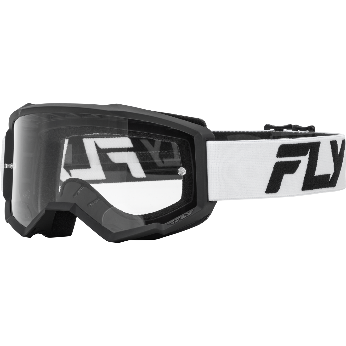 Focus Goggle White/Black W/ Clear Lens