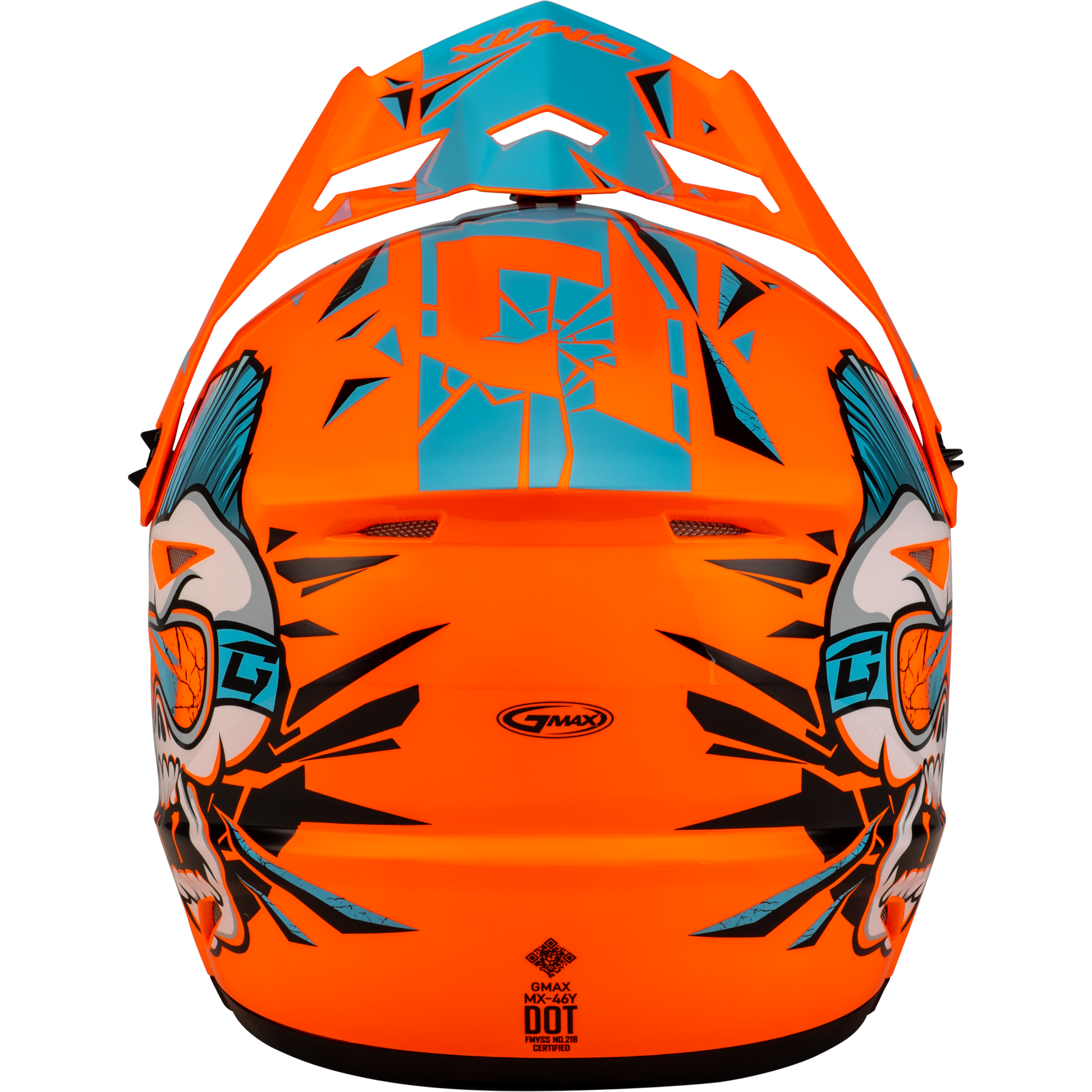 Youth Mx 46y Unstable Helmet Hi Vis Orange/Blue Ym