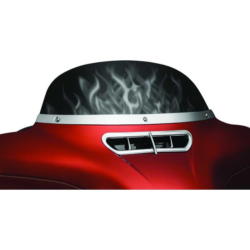 Kuryakyn Smooth Windshield Trim 14-Up Touring Chrome