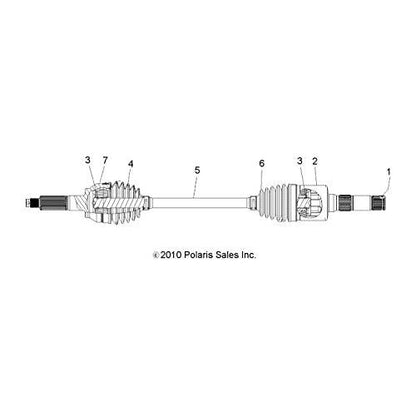 Polaris Ranger Ring Spring, Genuine OEM Part 7710578, Qty 1