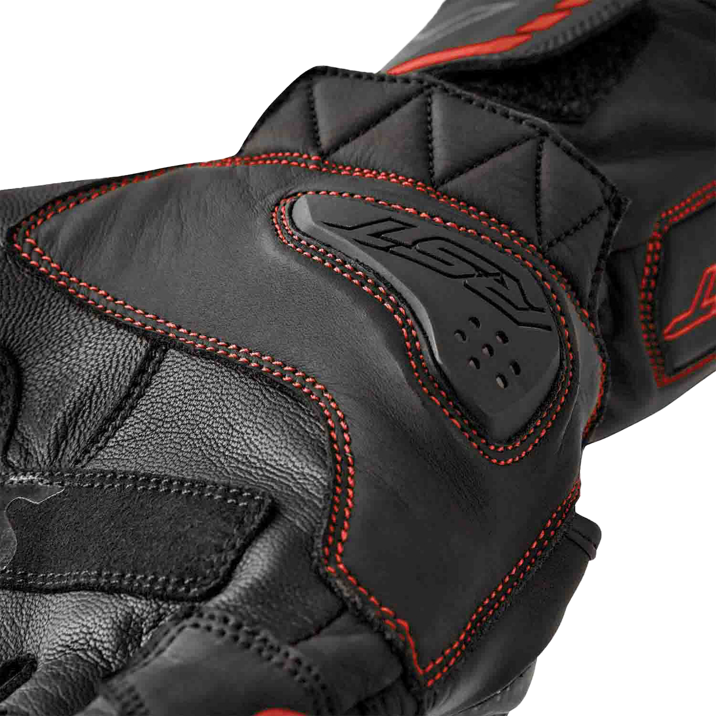 S1 Glove Blk/Red Leather 2xl