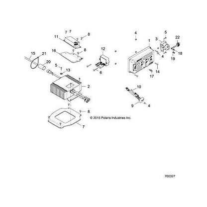 Polaris GEM Charging Cable, Genuine OEM Part 4012836, Qty 1