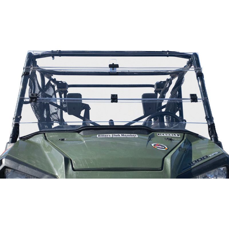 QuadBoss 15-19 Polaris Ranger 1000 Diesel Windbreak Folding Windshield