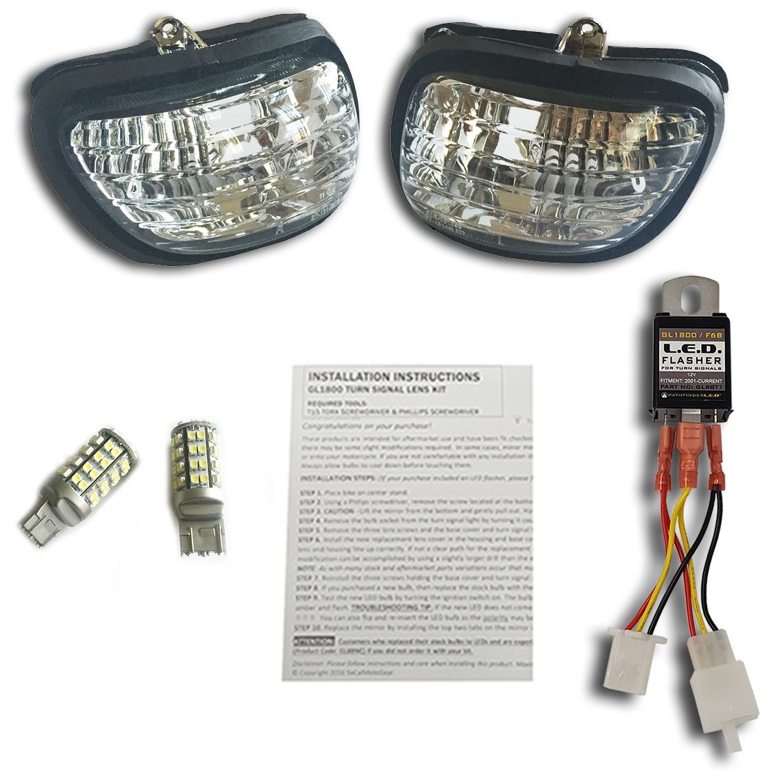 Led Turn Signal Kit Clear Lens Pr Hon