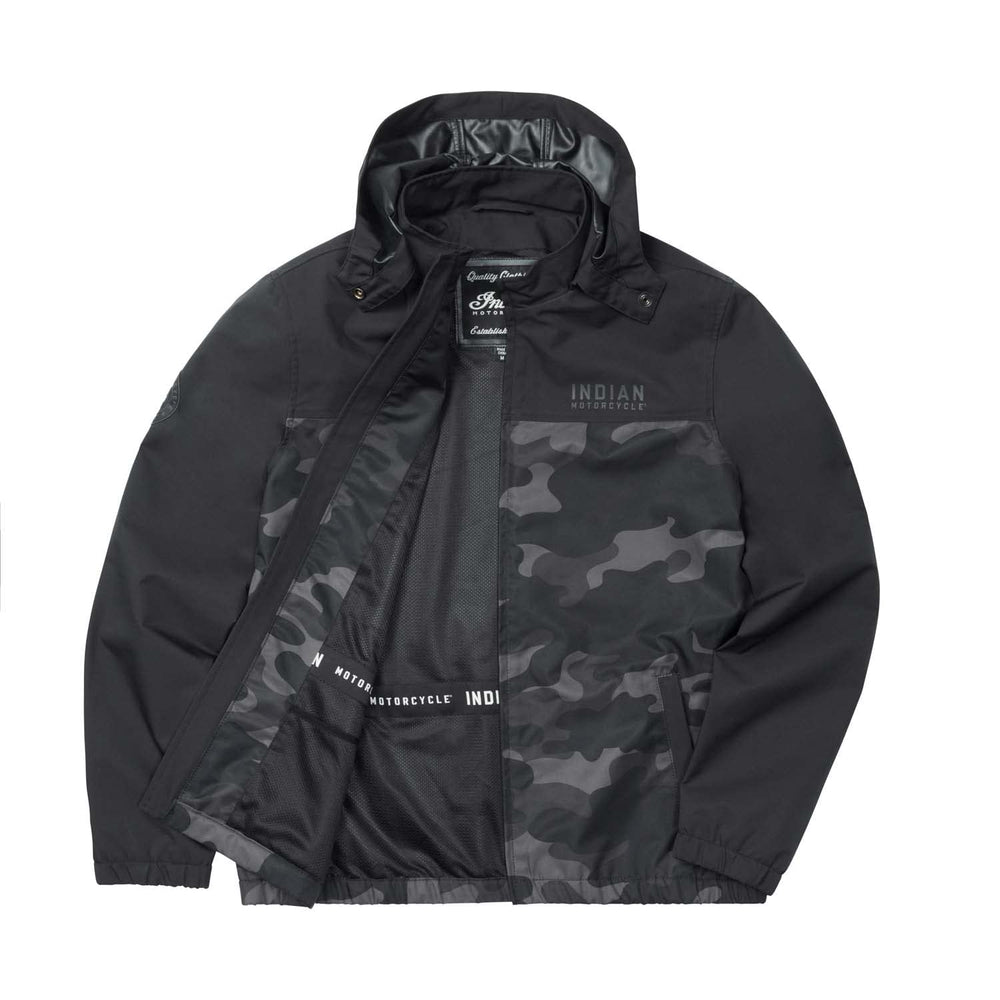 
                      
                        Indian Motorcycle Men's Casual Camo Jacket, Black - L - 286285406
                      
                    