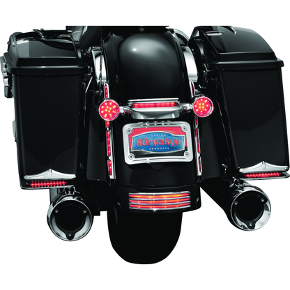 Kuryakyn Curved License Plate Mount Chrome