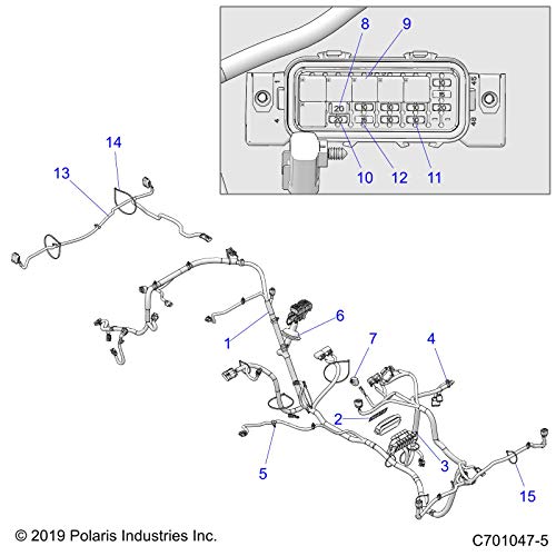 Polaris RZR Harness-Box, Genuine OEM Part 2414714, Qty 1