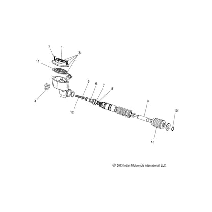 Indian Motorcycle Pushrod Assembly Kit, Genuine OEM Part 2205156, Qty 1