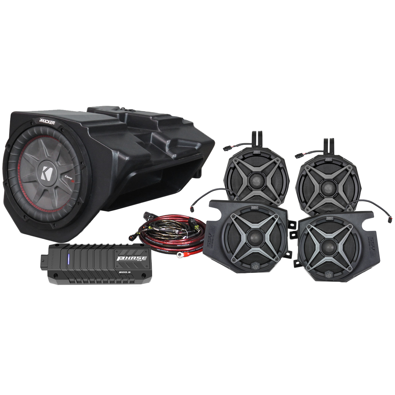 5 Speaker Plug And Play Kit Ride Command