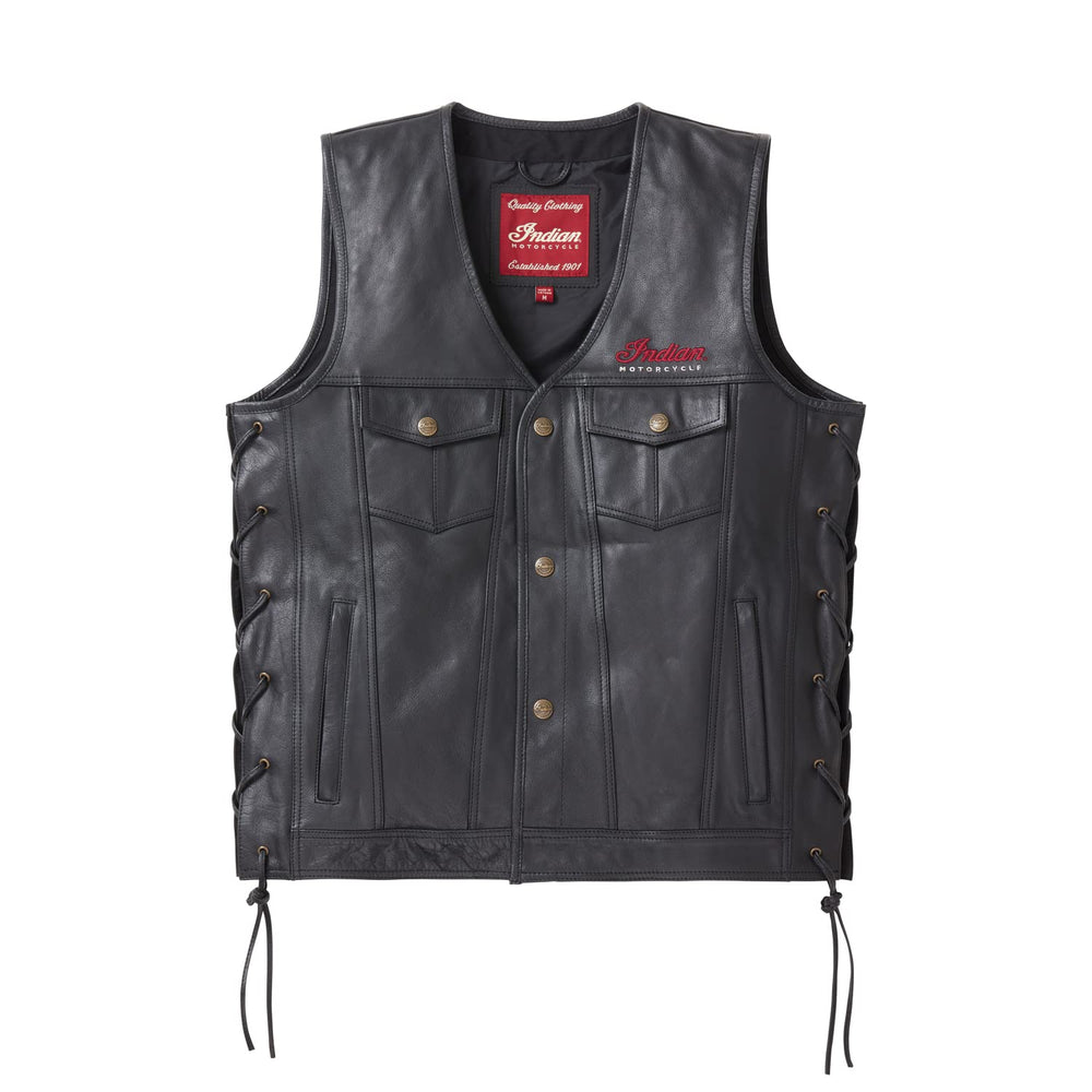 Indian Motorcycle Men's Western Vest, Black - 2XL - 286273812