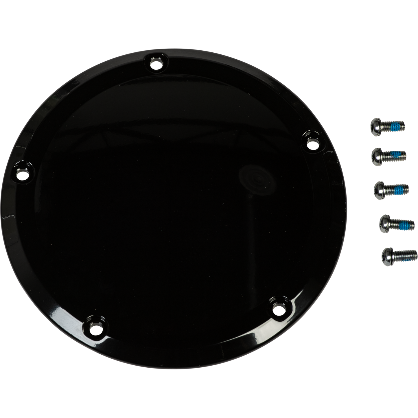Smooth Derby Cover Gloss Black Touring 16 Up