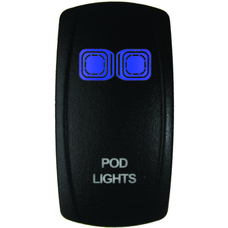DragonFire Racing Lighted Switch On/Off Blue